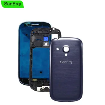 SanErqi Celotno Ohišje Za Samsung Galaxy S3 mini GT-i8190 i8190 Sprednji Okvir + Sredini Okvirja + Pokrov Baterije, Popravila Delov Za S3min