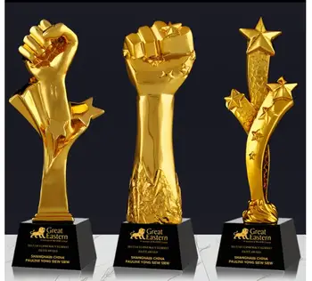 Sanje Star Bleščeče zvezde sodelovanje Ročno pozlačeno Smolo dekoracijo meri trophy obrti Brezplačno graviranje Svetovni Pokal