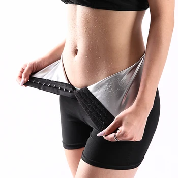 Savna Znoj Hlače Body Shaper Hujšanje Hujšanje Hlače Ženske Pasu Trener Trebuh Vroče Termo Znoj Dokolenke Fitnes Vadbo