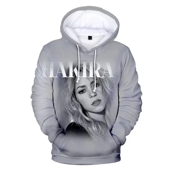 Shakira 3D Tiskanih Hoodies Ženske/Moški Modni Long Sleeve Hooded Majica Vroče Prodaje Priložnostne Ulične Oblačila
