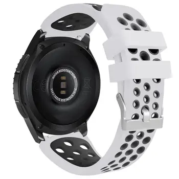 Silikonski Trak Watch Band za samsung Galaxy watch 46mm Pametno Gledati 22 MM Band Zamenjava Manšeta za Samsung Prestavi S3 Classic