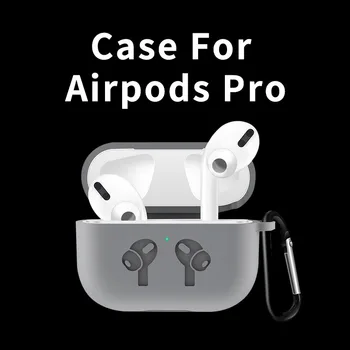Silikonsko Ohišje Za Airpods Pro Primeru Brezžična tehnologija Bluetooth za apple airpods pro Primeru Zajema Slušalke Primeru Za Letalski Stroki pro 3 Fundas