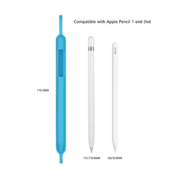 Silikonsko Ohišje za Apple Svinčnik Šok Dokaz Zaščitna Imetnik Rokav Pokrovček, Torbica za iPad Pro IPencil Pero 1nd 2. Dodatki