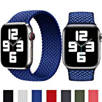 Silikonsko Zanko tkanega Najlonskega traku za apple watch band 42mm 38 mm šport tkanine zapestnica 44 mm 40 mm iwatch SE 6/5/4/3/2 watchband