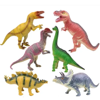 Simulacija Dinozaver Zvočne Igrače, Živali figuric Mehke Gume, PVC Slika Zbirateljske Igrače Anime Slika Figurice Otroci