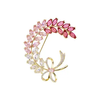 SINZRY elegantno kubičnih cirkonij bowknot cvet shinning broške pin trendy šal sponke nakit, pribor za ženske