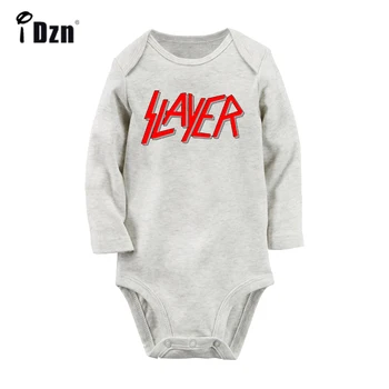 Slayer Hitrost skupino The prodigy izkušnje Elektronske Glasbe Trak Design Newborn Baby Bodysuit Malčka Onesies Dolgimi Rokavi Jumpsuit