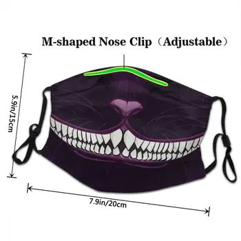 Smešno Mačka Cheshire Stroj Usta, Obraz Maske Moške Anime Manga Anti Meglica Dustproof Masko Zaščitni Pokrov Respirator
