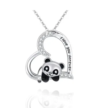 SNCSDK Srca v Obliki Nosorogovo Obesek Zlitine Nacionalni Zaklad Panda Ogrlico, Obesek za ženske do leta 2020 trend modni nakit