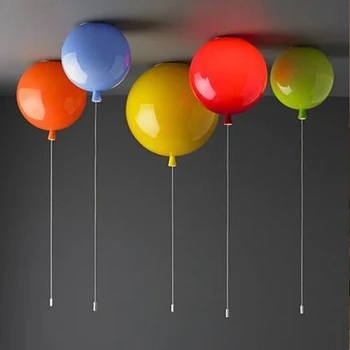 Sodobna otroška 6 barv balon akril strop luç doma deco otrok spalnica E27 žarnica stropne svetilke s stikalom