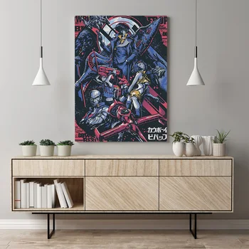 Space Cowboy Bebop anime Platno plakat Slikarstvo wall Art dekor Dnevna soba, Spalnica Študija Doma Dekoracijo Fotografij