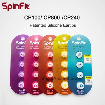 SpinFit CP100 CP800 CP240 V uho Uho nasvet 1 par ( 2pcs ) Slušalke Silikonsko Ohišje za FiiO DUNU FH7