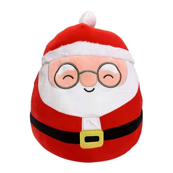 Srčkan Božična Risanka Plišastih Igrač Smešno Santa Claus Snežaka Elk Xmas Tree Polnjene Lutka Mehki Pliš Lutka Božič Otroci Igrače Darilo