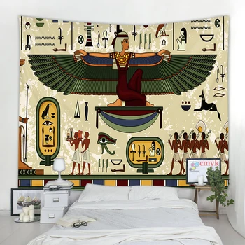 Stari Egipčanski Egipt Tapiserija Domu Dekor Bedspread Vrgel Umetnosti Doma Dekor Steni Visi Doma Ročno Pranje Tkanin Poliester Navaden