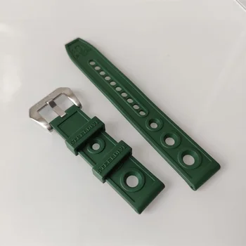 STEELDIVE gume trak 20 mm 22 mm zelena modra Zamenjava pasu watchband 20/22 mm