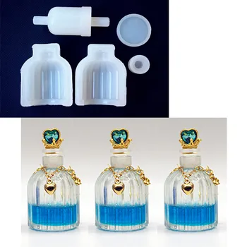 Stekleničke parfuma Smolo Silikonski Kalup, Nakit, Izdelava DIY orodja UV epoksi smolo Polje silikonsko plesni