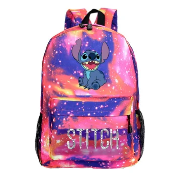 Stitch nahrbtnik Študenti Fantje Dekleta nazaj v šolske Torbe Teens moda nove Dnevne Nahrbtnik risanka Šiv natisnjeni šolske torbe