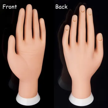 Strokovni Praksi Roke Fleksibilno Silikonsko Protetičnih Osebnih Salon, Manikiranje Orodja Nail Art Roko Mehko Usposabljanje Prikaz Modela