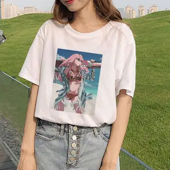 SUNOWE Kawaii Anime Draga V Franxx Harajuku Nič DVA Lepa Punca, Risanka Tiskanja Priložnostne Poletje Moški Ženska T-shirt majica