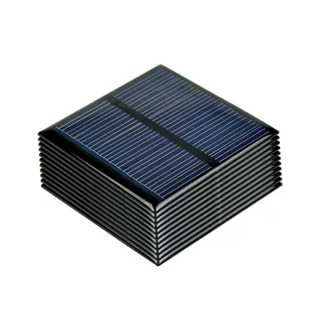 SUNYIMA 10pcs Poli 5,5 V Sončne celice 80MA Polikristalni Solarni Ploščo Celice DIY Solarni Polnilec Sunpower Sistem, 60*60 MM