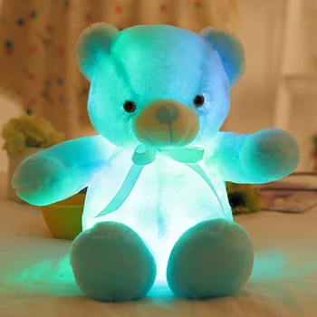 Svetlobna LED Induktivna medvedek Živali Plišastih Igrač Pisane Žareče medvedek Darilo Za Rojstni dan Doma Okrasni Dodatki