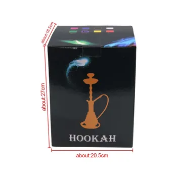 SY Nov Dizajn Steklo Hookah Vaza, Vključno s Črno Gumijasto Cev Stranka Bar Kajenje Shisha Chicha Dodatki