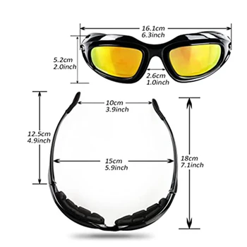 Taktično Polarizirana Očala 4 Objektiv Vojske sončna Očala s 4 Objektiv Komplet za Šport na Prostem motorno kolo Jahanje,Pohodništvo,Ribolov,Lov