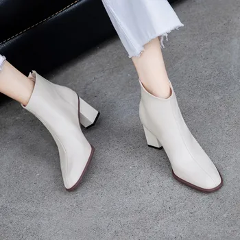 Tanariya Nov Prihod Čevlje, ženska, Čevlji ženske Cowhide čevlji za dame, ki so v jeseni in pozimi leta 2020