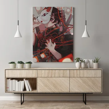 Tanjiro Kamado Kimetsu ne Yaiba anime Platno plakat Slikarstvo wall Art dekor Dnevna soba, Spalnica Študija Doma Dekoracijo Fotografij