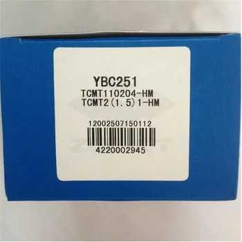 TCMT110204-HM YBC251 Prvotne ZCC-CT karbida vstavi/ konec mlinov z najboljšo kakovost 10pcs/veliko brezplačna dostava