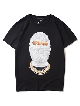Temno Ikono Pearl Človek T-shirt Moški 2019 Poletje Posadke Vratu Hip Hop Tshirt Hipster Tee Srajce Moške, Črno Bel