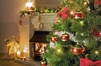 Temnozelena Božič klasičnih 1,80 CM, drevo + 100 LED luči