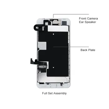 Test AAA Celoten Sklop Za iPhone 8 8P 7G 7P LCD-Zaslon, Zaslon na Dotik, Računalnike Skupščine Zamenjava+ Sprednja Kamera+Slušalke Spea