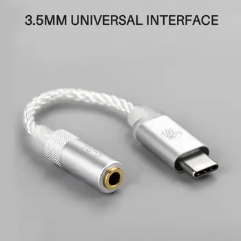 TFZ USB Tip C Moški Do 3,5 MM Slušalke Avdio Kabel, Inteligentni Čip za Dekodiranje Pretvornik Napajalnik Kabel
