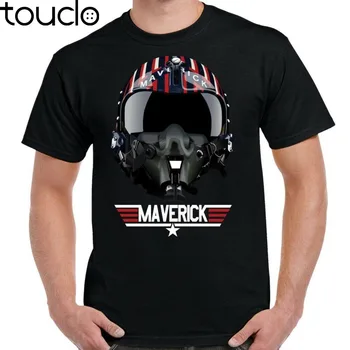Top Gun Maverick JE Čelada klicni Znak Shirt Mens Novo Modo, Modne blagovne Znamke Oblačil Poletje Bombaž Slim Fit T Srajce
