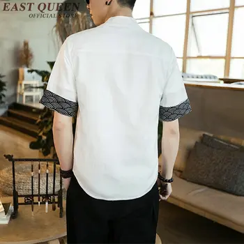Tradicionalna kitajska oblačila za moške, moški Kitajski mandarin ovratnik shirt bluzo wushu kung fu obleko Kitajska majica vrhovi KK2321