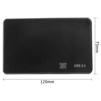 Trdi Disk Ohišje Zunanjih Laptop Primeru za 2,5 SATA, USB 2.0/3.0 SSD QJY99