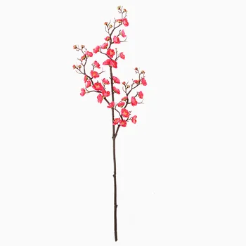 Umetne Svile cvetja Slive Češnje cvetovi Sakura veje Dom tabela dnevna soba Dekor DIY Poroka Dekoracija