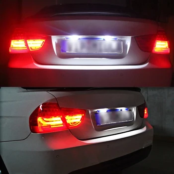 Urbanroad Za BMW E46 Led Avto Številko Tablice Svetlobe SMD 3528 18 Led Tablice Luči luči Za BMW Serije 3 E46 2D M3 Facelift
