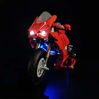 USB LED Lučka Up Kit za 42107 za Ducati Panigale V4 R motornega kolesa Igrače Opeke (Model Niso Vključene) LED Osvetlitev Nastavite Samo