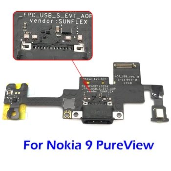 USB Mikro Polnilnik za Polnjenje Vrata Dock Priključek Odbor Flex Kabel Za Nokia 9 tehnologijo pureview Nadomestni Deli