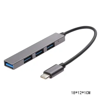 USB Tip-c Adapter 4 v 1 Pretvornik Splitter Multifunkcijski USB 3.1 Hub Elektronika Dodatki