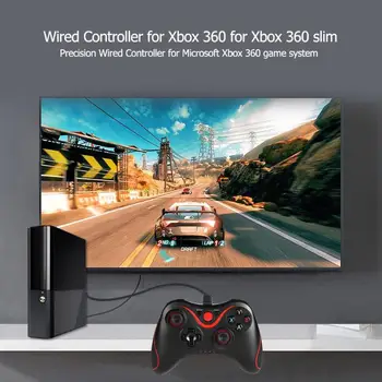 USB Žična Igra Ročaj Krmilnik Joypad Gamepad za Microsoft Xbox 360 za Xbox 360 Slim PC Windows
