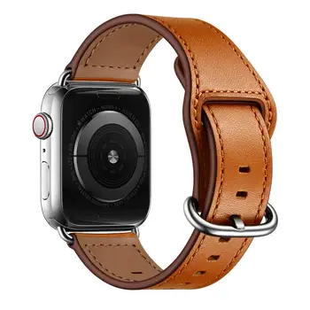 Usnjeni trak Za Apple watch band 44 mm 40 mm iWatch band 42mm 38 mm Pravega Usnja watch zapestnica za Apple gledati serije 5 4 3