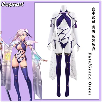 Usoda/Grand Da FGO Miyamoto Musashi Bikini Kopalke Dekle Kopalke Cosplay Kostum Halloween Obleko Za žensko Obleko, Nove do leta 2020