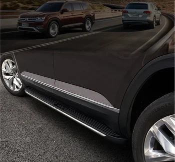 Ustreza za VW Volkswagen Teramont Atlas 2018 2019 2020 2Pcs levo desno Aluminija, ki teče odbor strani Nerf korak bar pedal zaščitnik