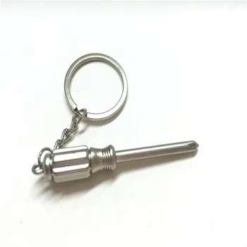 Ustvarjalne Mini Kovinsko Orodje Keychain Za Simulacijo Zajemalka Key Ring Lopato Pripomoček Ključa Videl Kladivo Keychains 5pcs