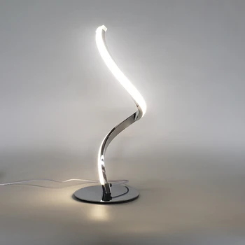 Ustvarjalne Spirala Dotik LED Namizna Svetilka Spalnica nočno omarico Branje Dekorativni Noč Svetlobe