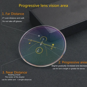 VCKA Photochromic Obravnavi Očala Multifocus Postopno Daleč in blizu Acetatni Okvir Razbarvanje Presbyopic Objektiv Dežnik
