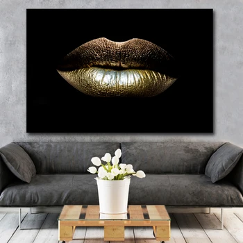 Velika Velikost Black Seksi ustnice Steno umetnosti slikarstva,Tiskano Giclee Tiska za dnevno Sobo, Moderno Pop Umetnine, Poster Tiskanje Platno Slikarstvo